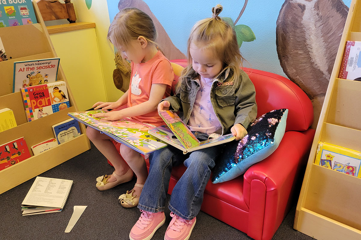 Children learning at First Pres Preschool